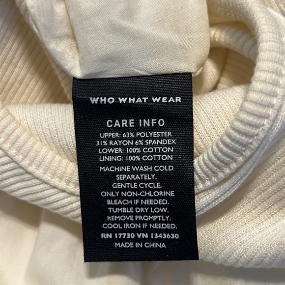 🌸4/$20🌸Who What Wear Cream Tank Dress Size Small EUC - Picture 9 of 11
